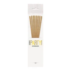 8 Cierges Magiques Or 17cm