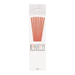 8 Cierges Magiques Rose Gold 17 Cm