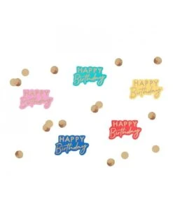 Confettis "Happy Birthday" Multicolores