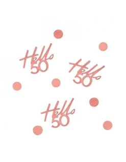 Confettis "Hello 50" Rose Gold