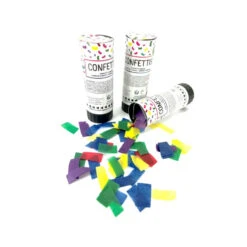 3 Mini Canons à Confettis Multicolore